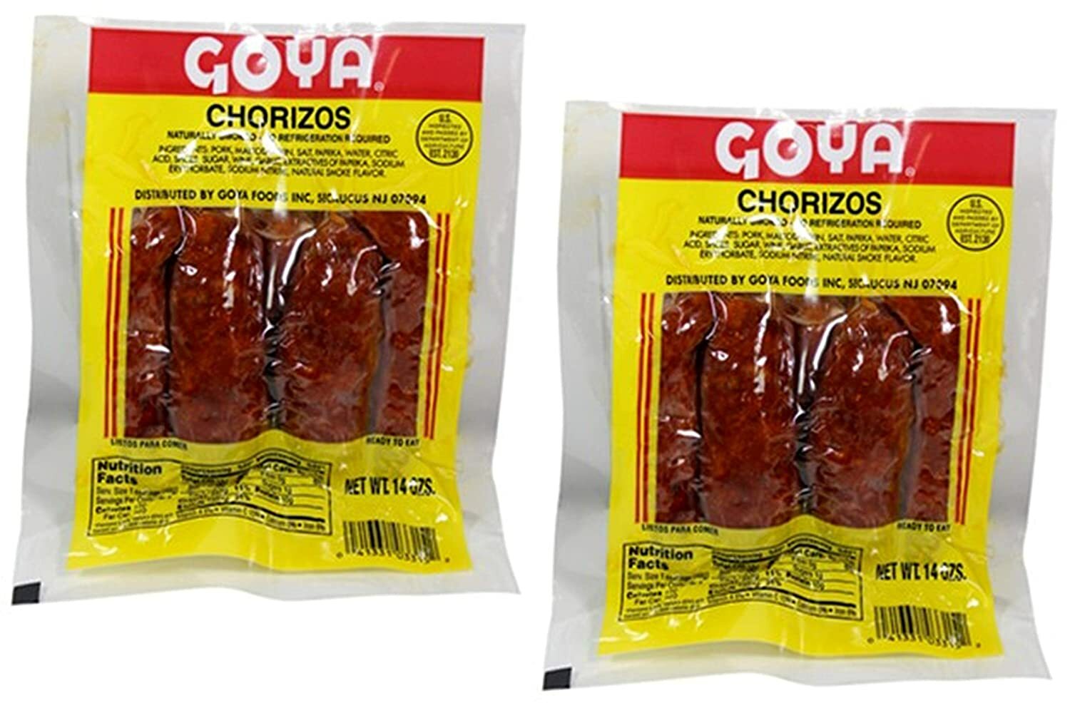 Goya Chorizos 8 Count 14 Oz (2 pack)