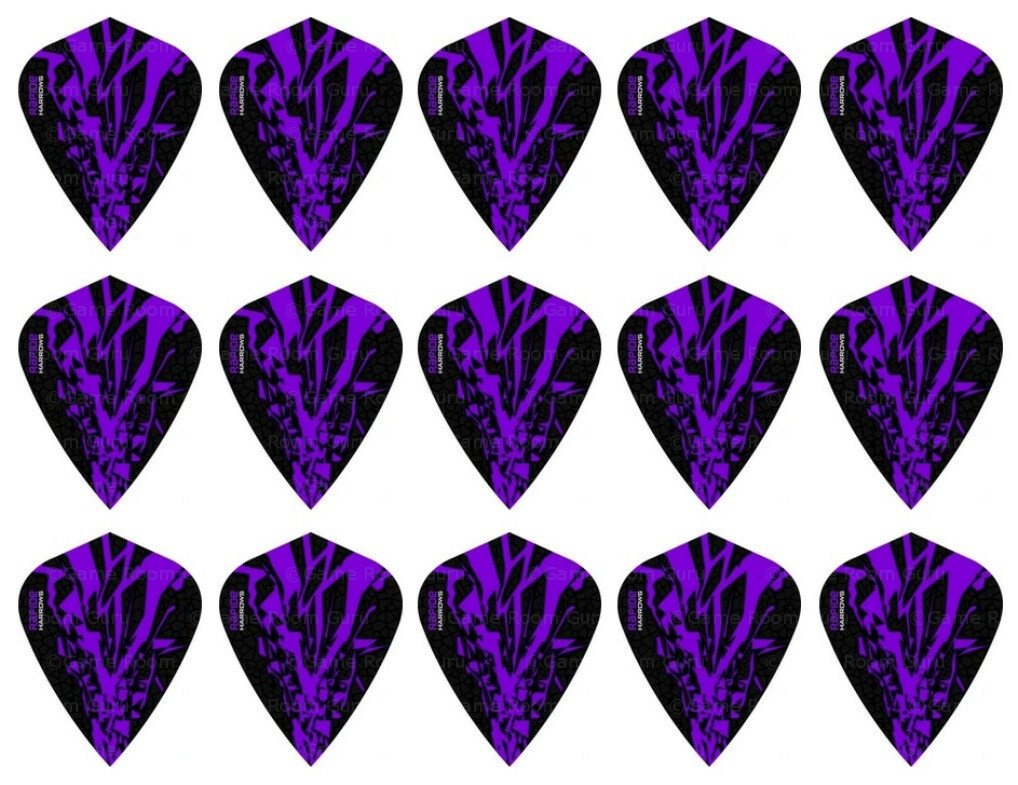 5 New Sets Harrows Rapide X Kite Dart Flights – Ships w/ Tracking - Purple