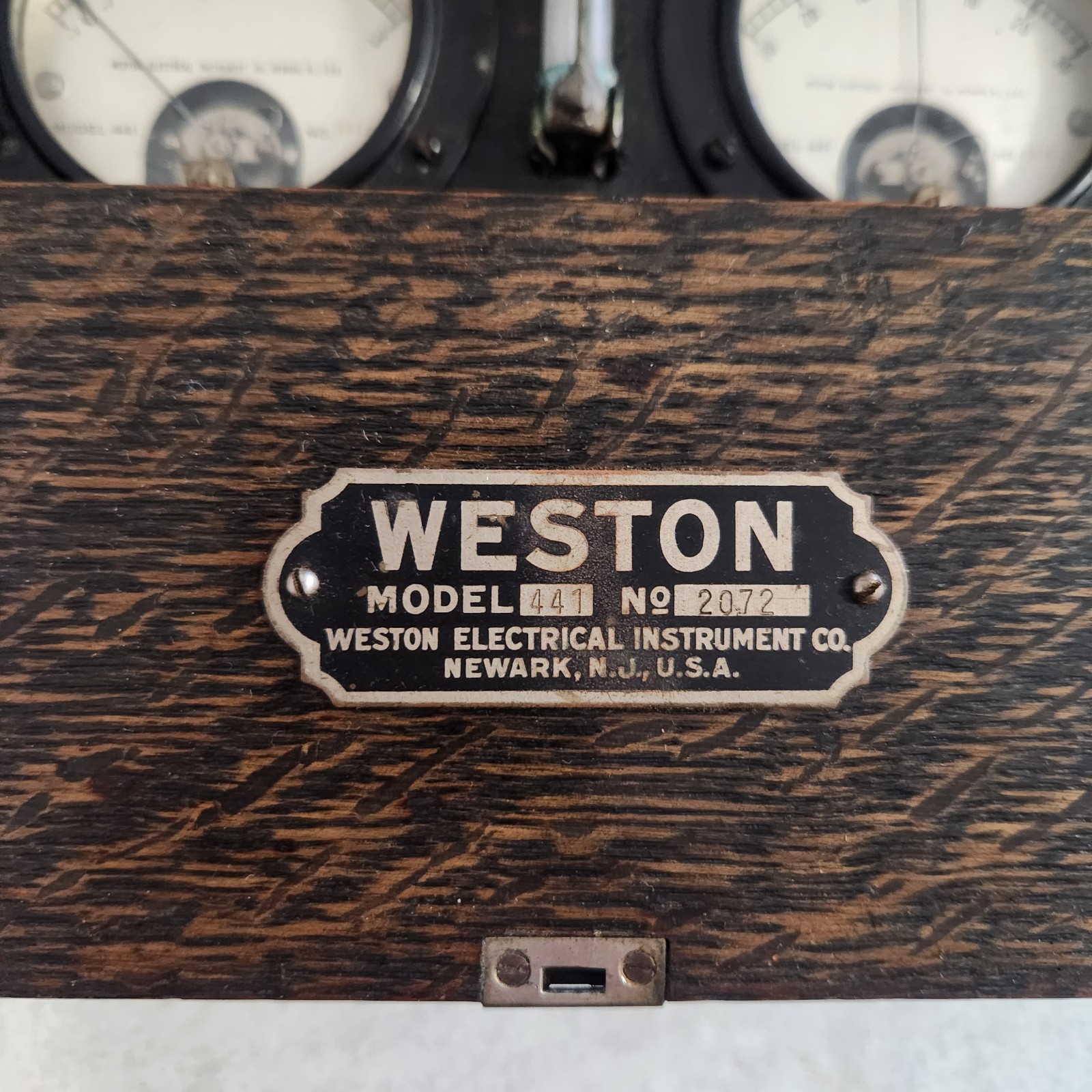Antique Weston Electrical Instruments Co. Model 441 Voltmeter-Ammeter No. 2072