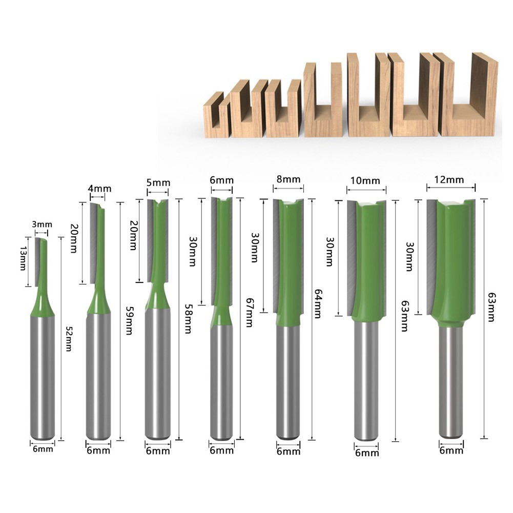 6MM Router Bit Bit Carving Cutter Milling Router Shank Single Hot Sale