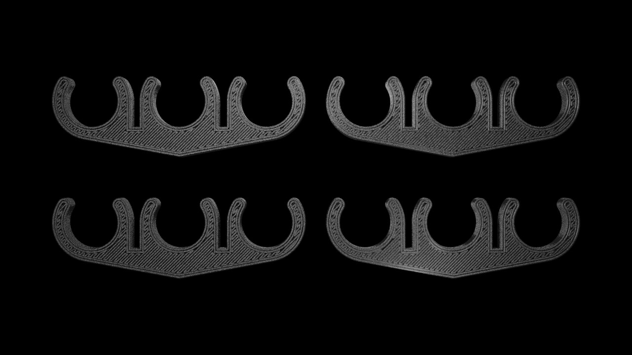 3 Wire Black Nylon 8.5mm Spark Plug Wire Separators - Set of 4