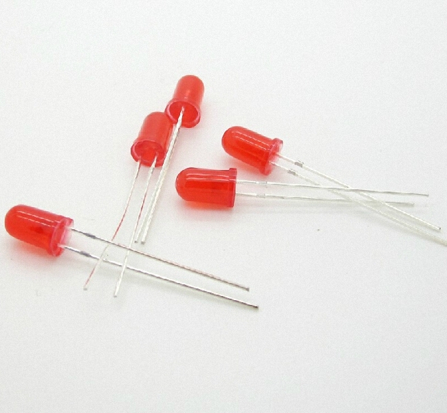 100pcs 5mm Red Round Light Bulb LED Lamps [M1]