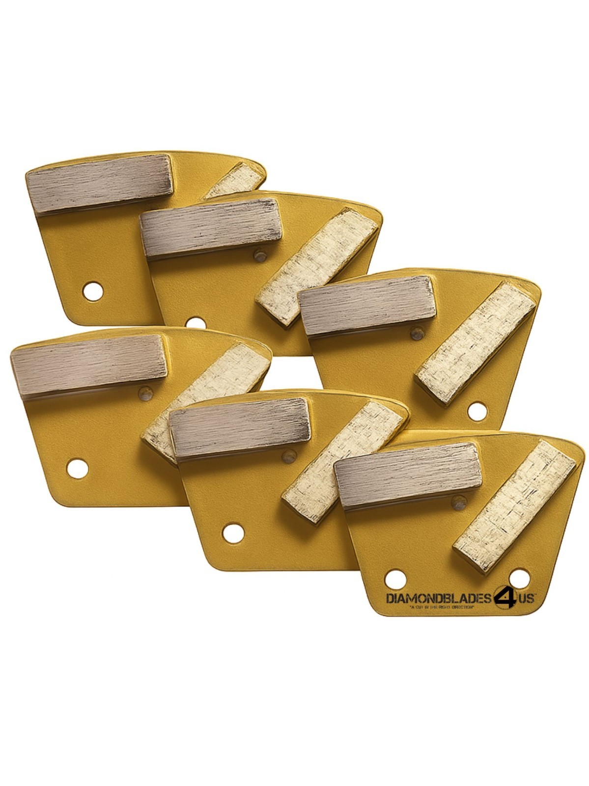 Bolt on Trapezoid Diamond Grinding Disc 4 Concrete Grinders Super Soft Bond #6