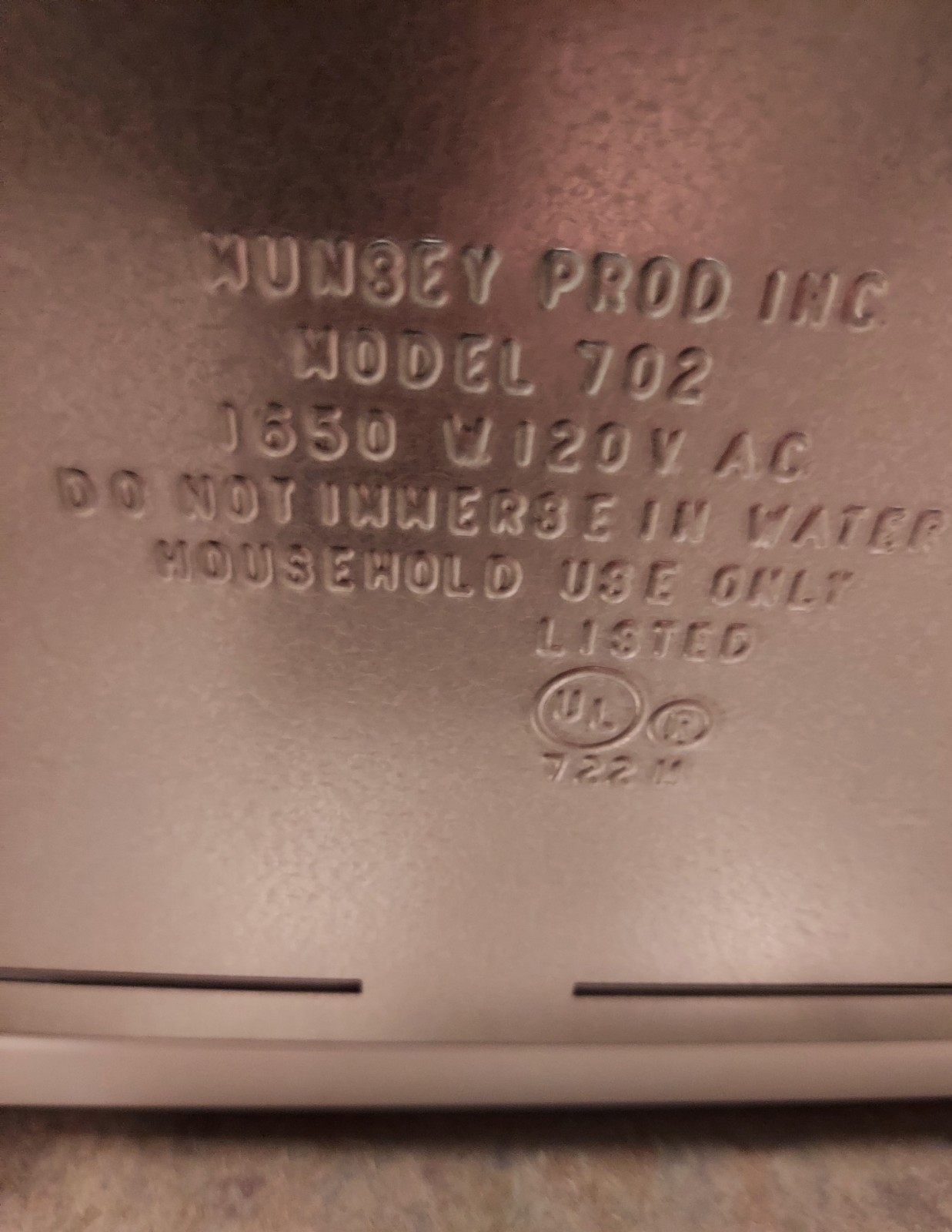 Buffet Range Plus By Munsey Model 702 Portable Tabletop 2 Burner Original Box