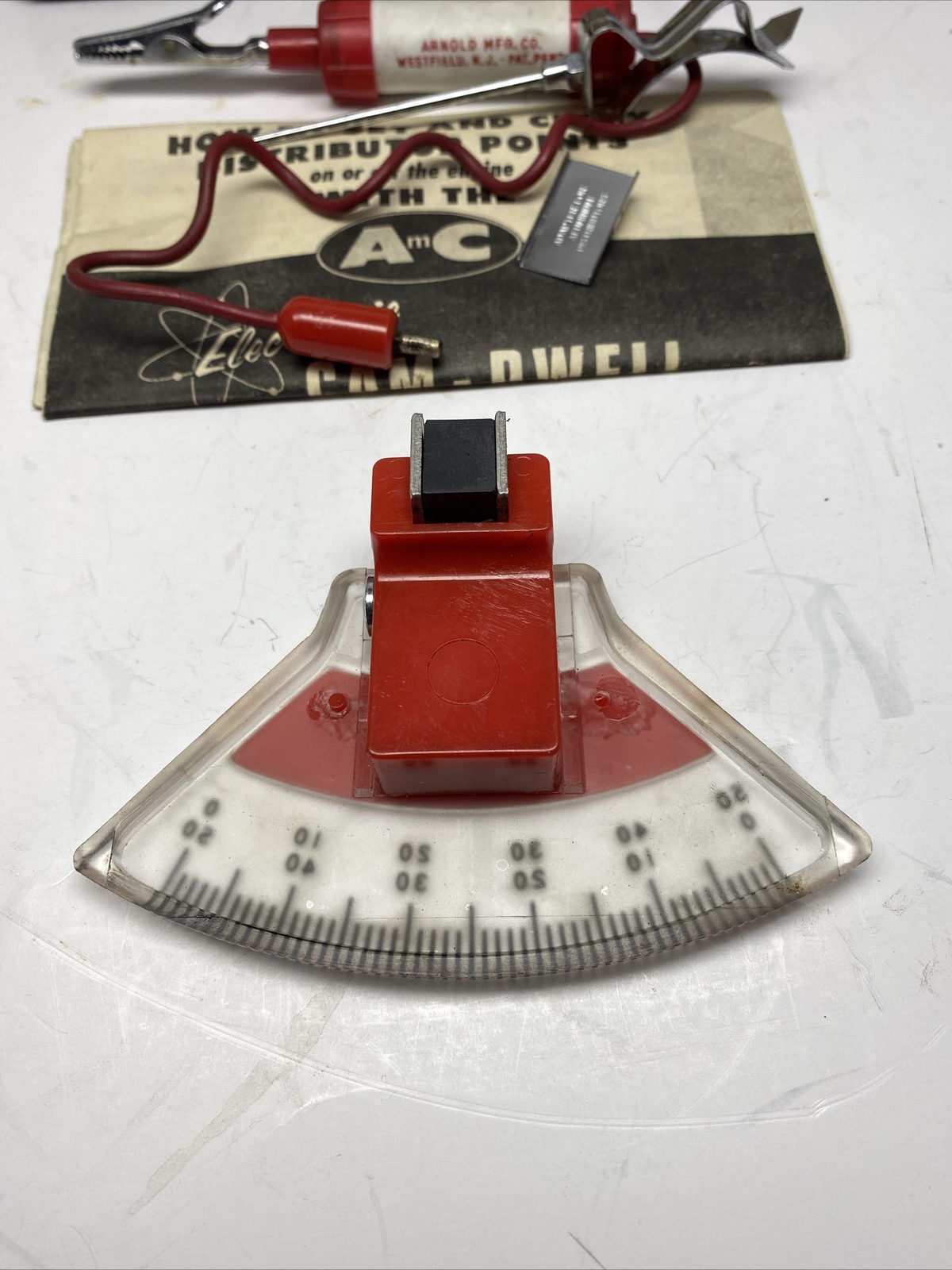 Vintage AC Arnold Mfg. Co. Cam-Dwell-Indicator With Instructions