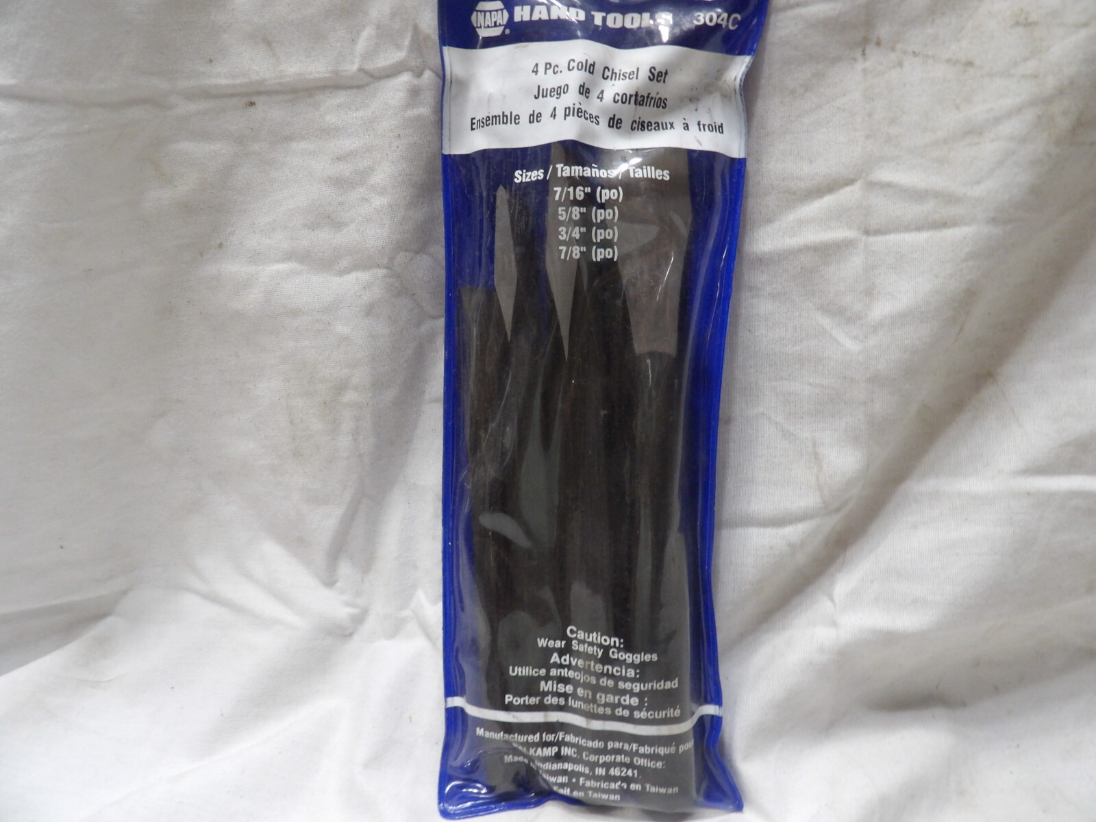 Napa 4 Pc. Cold Chisel Set #304C (7/16" to 7/8")
