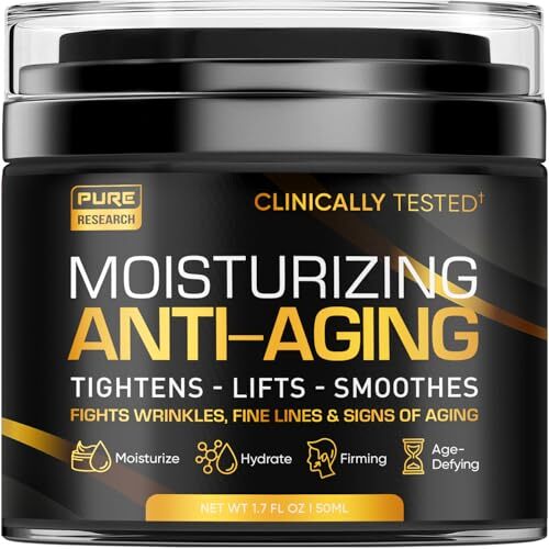 Men's Face Cream Moisturizer - Anti-Aging For Men, Collagen, White