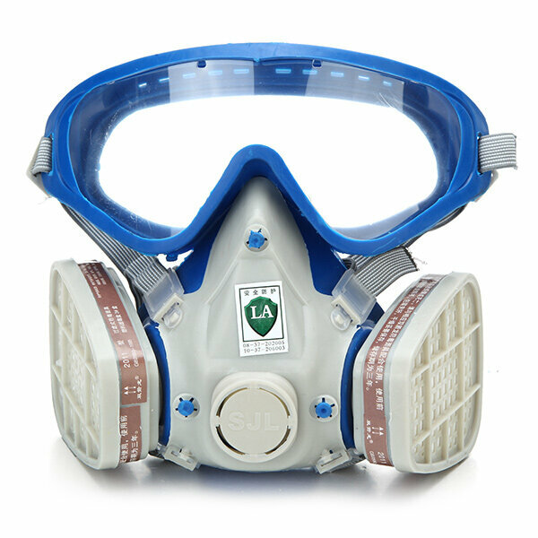 Reusable Full Face Gas Mask Respirator Painting Spraying Respirator Facepiece