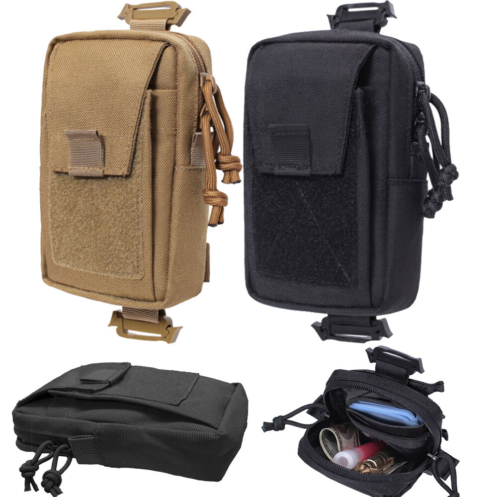 Tactical Molle Pouch EDC Multi-purpose Belt Waist Pack Bag Utility Phone Pocket