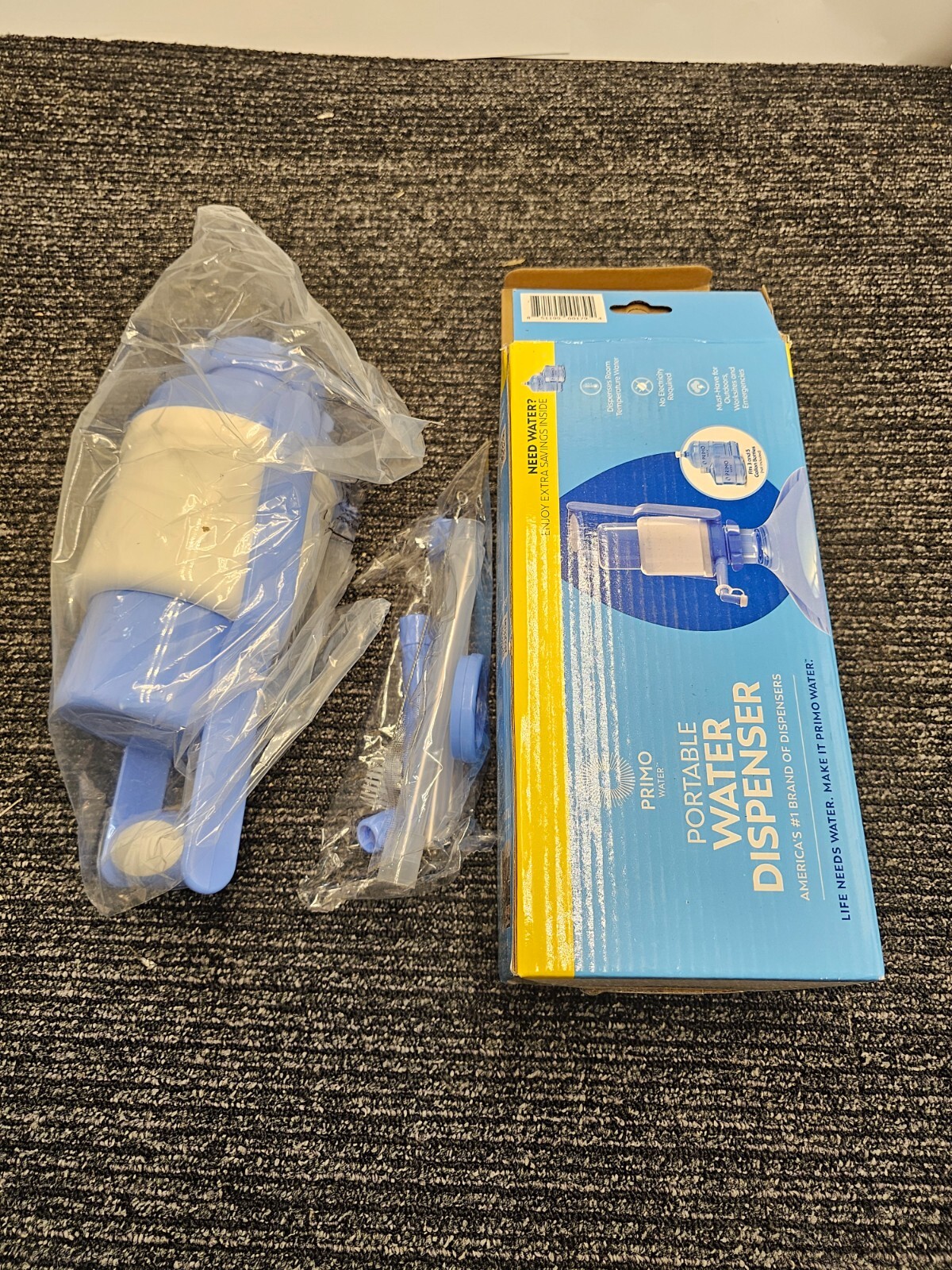 Primo Water Portable Manual 3 - 5 gal White Water Bottle Pump Handle Plastic