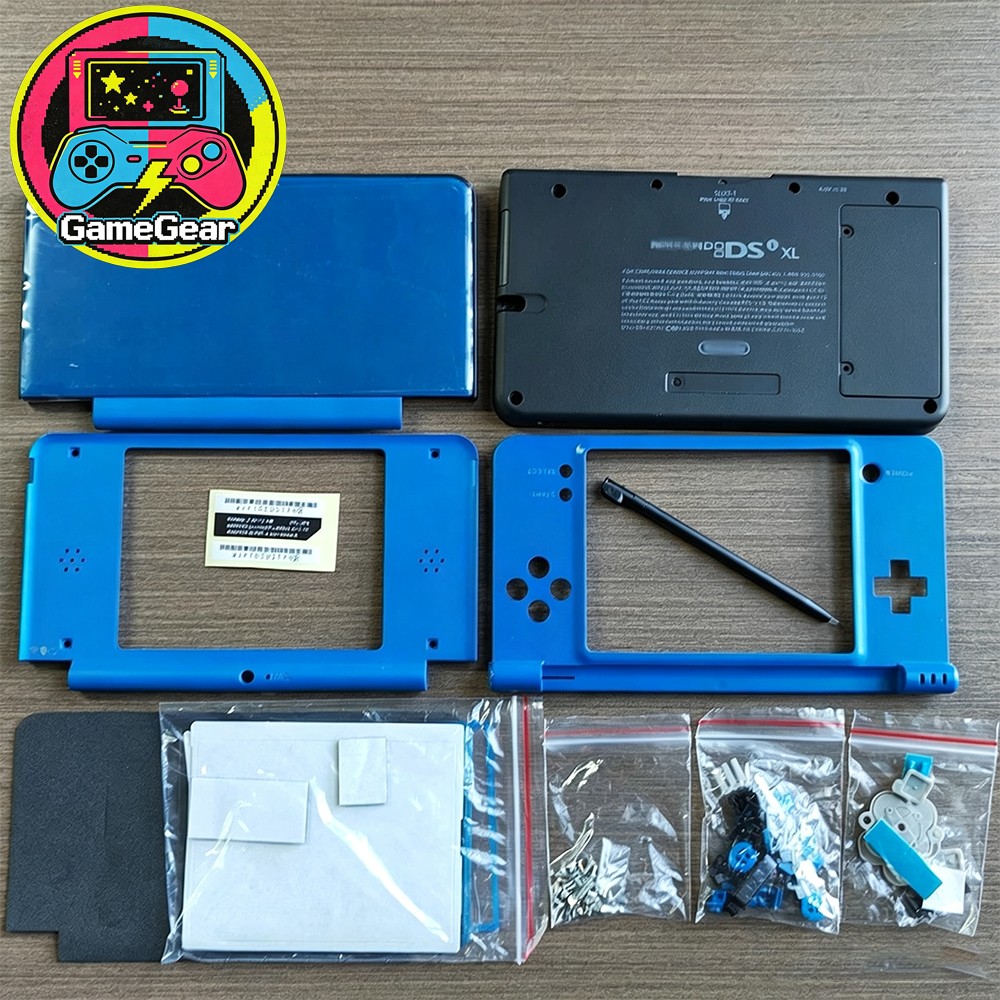 Housing Shell for Nintendo DSi XL Lens Shell Tools Screen Replacement Blue