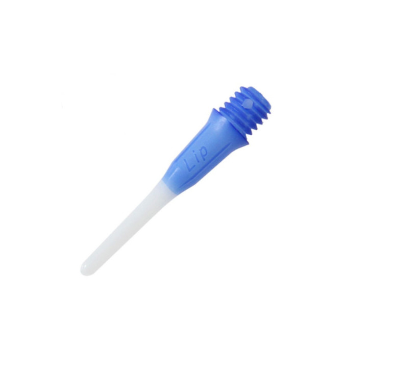 L-Style Lip Point TwoTone Blue 30 Pieces Dart Tips