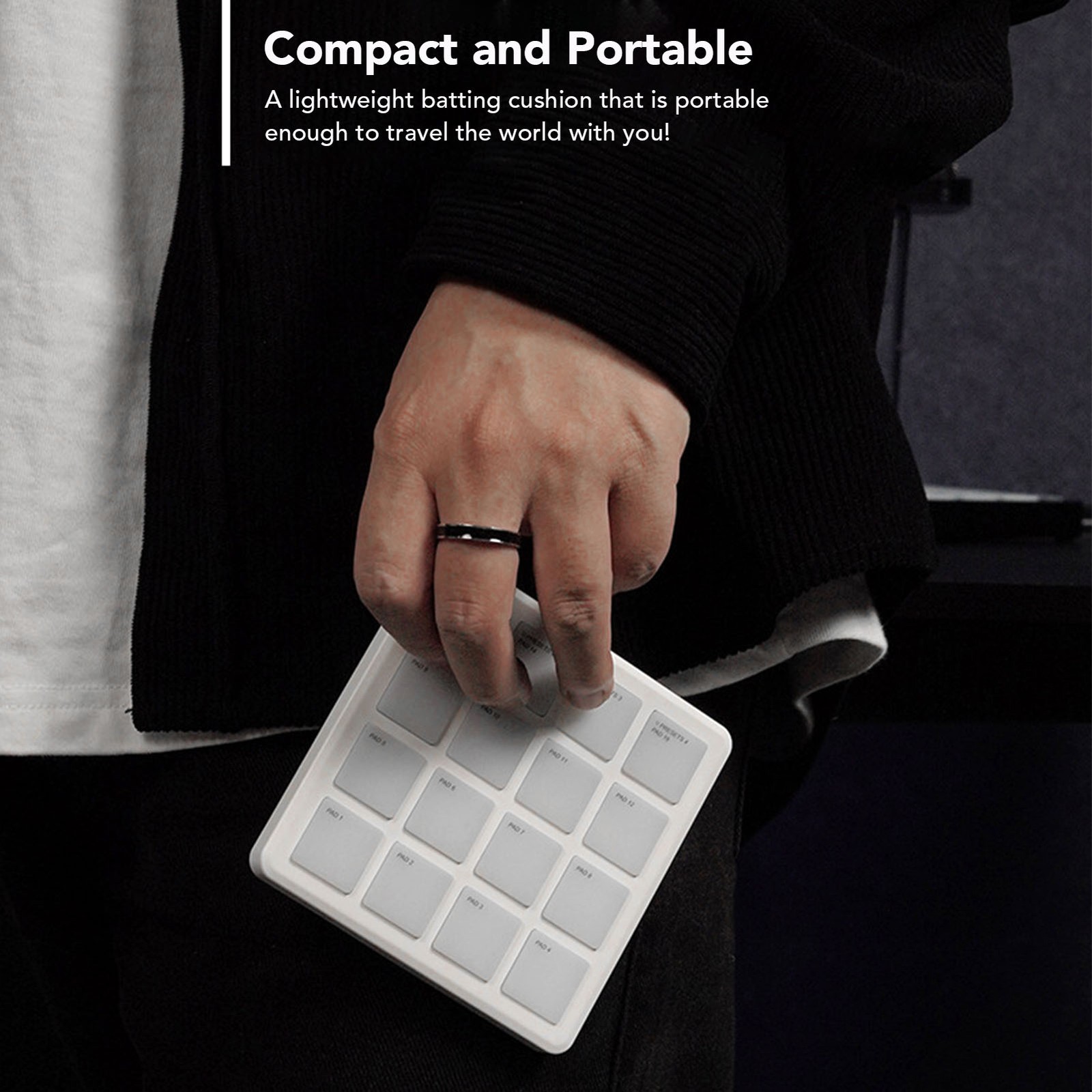 Wireless MIDI Controller Pad RGB Backlight Portable USB C MIDI Controller S NPSZ