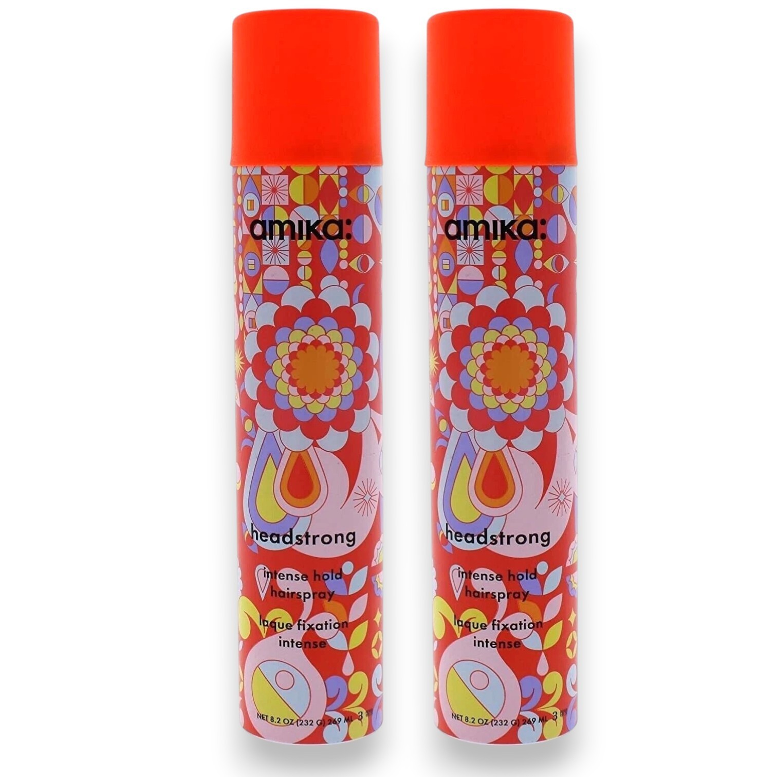 Amika Headstrong Intense Hold Hairspray 8.2 oz NEW - Lot OF 2