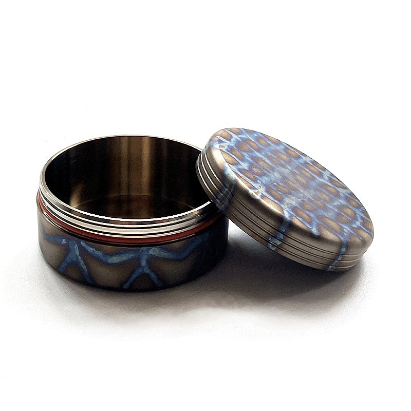 EDC Titanium Pill Holder Case Container Organizer Waterproof Storage Box Outdoor