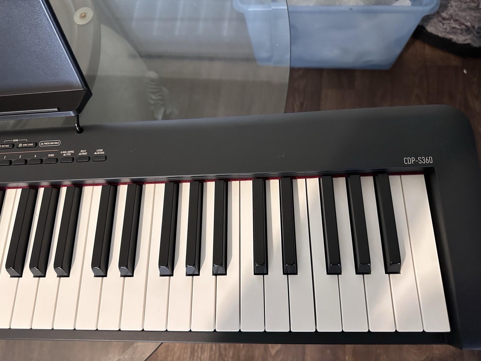Casio CDP-S360 88-Key Weighted Portable Digital Piano Black w/ Stand Pedal