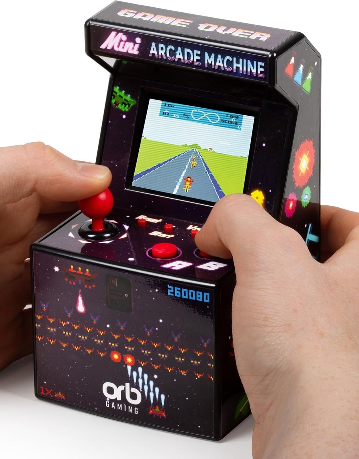 240 Built-In 8-Bit Arcade Games – Compact Handheld Console for Endless Fun