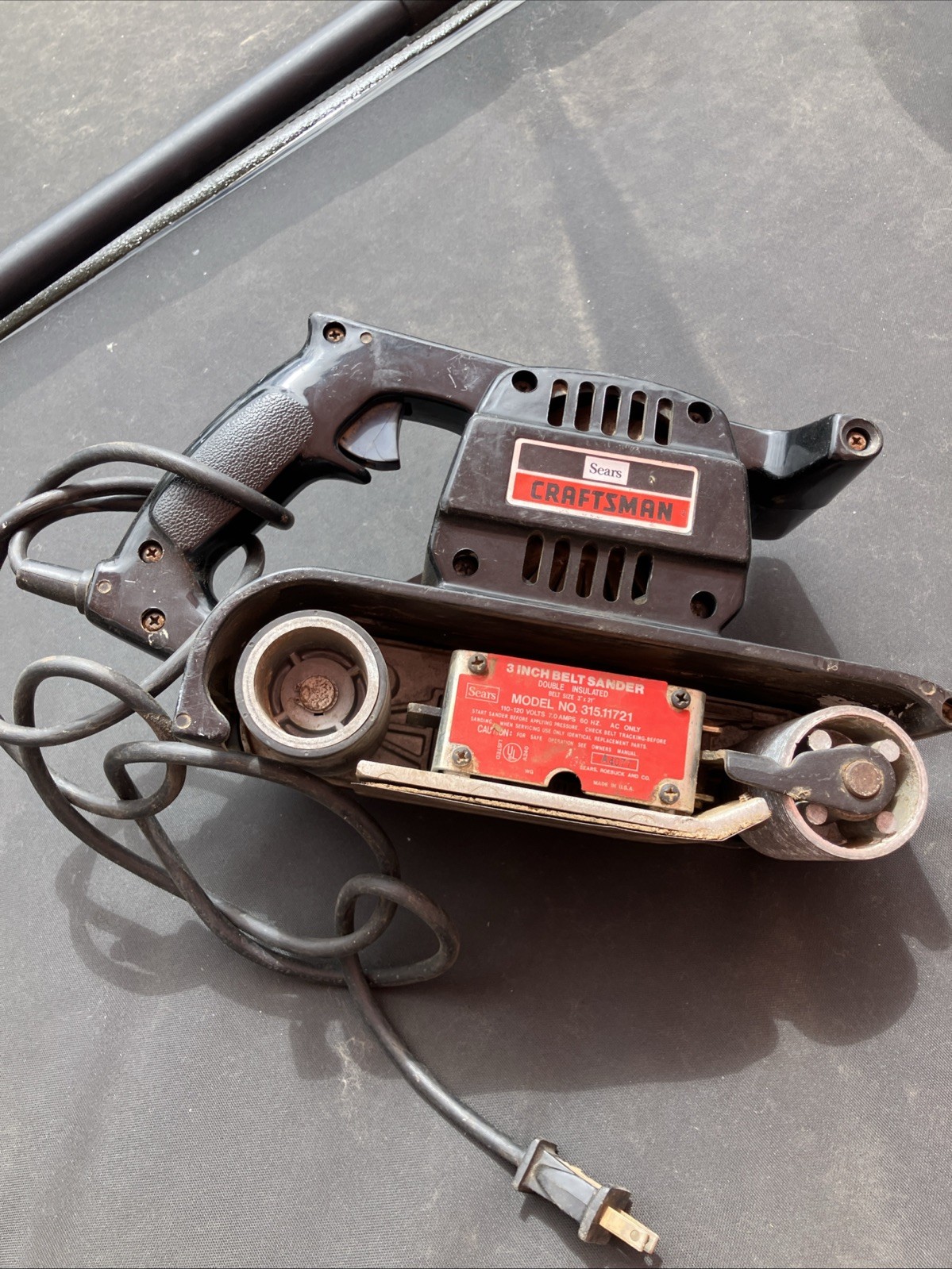 Belt Sander Sears Craftsman Model No. 315. 11721 3x21” Belt Good to Go No Bag