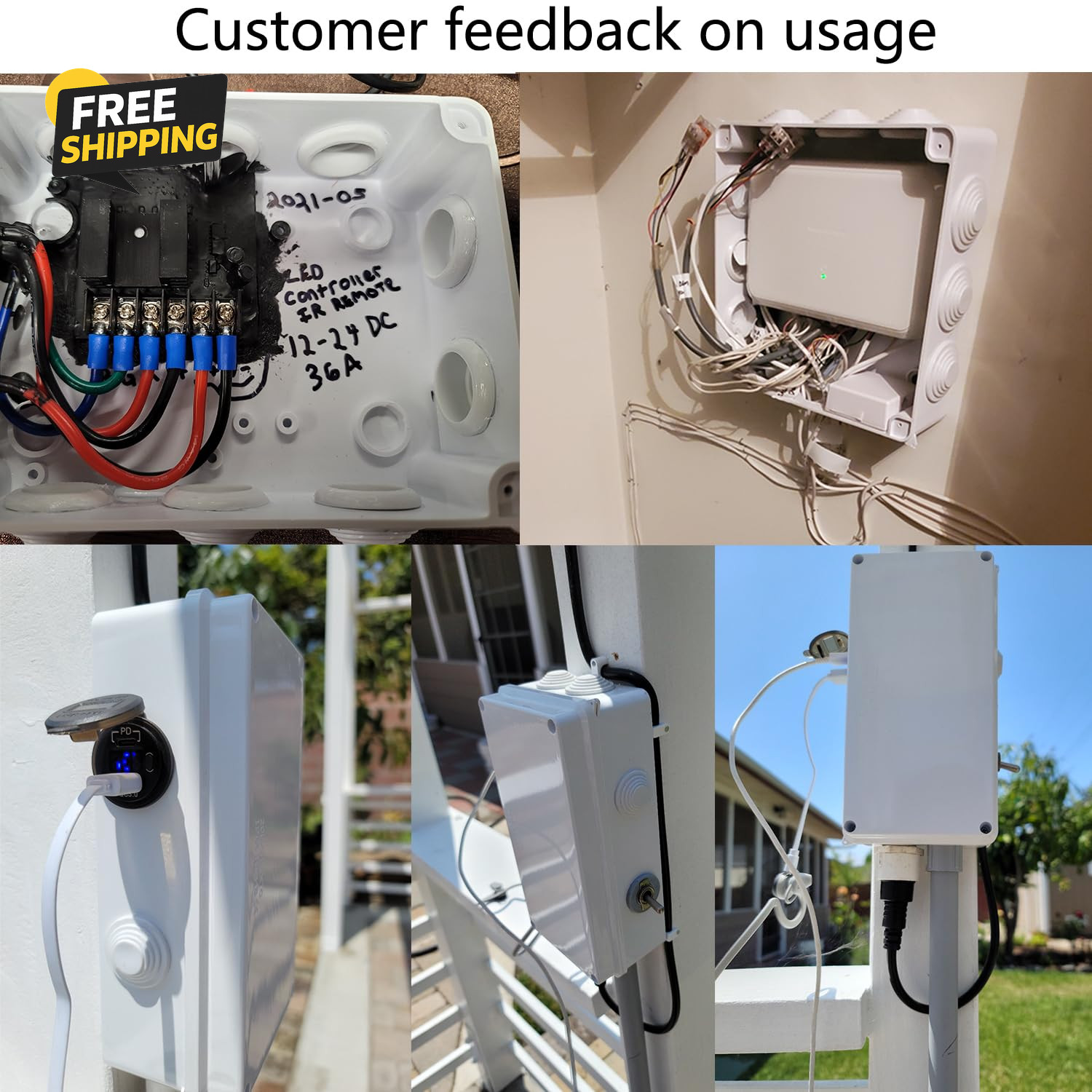 Electrical Box, Outdoor Waterproof Box IP65 Junction Box with
