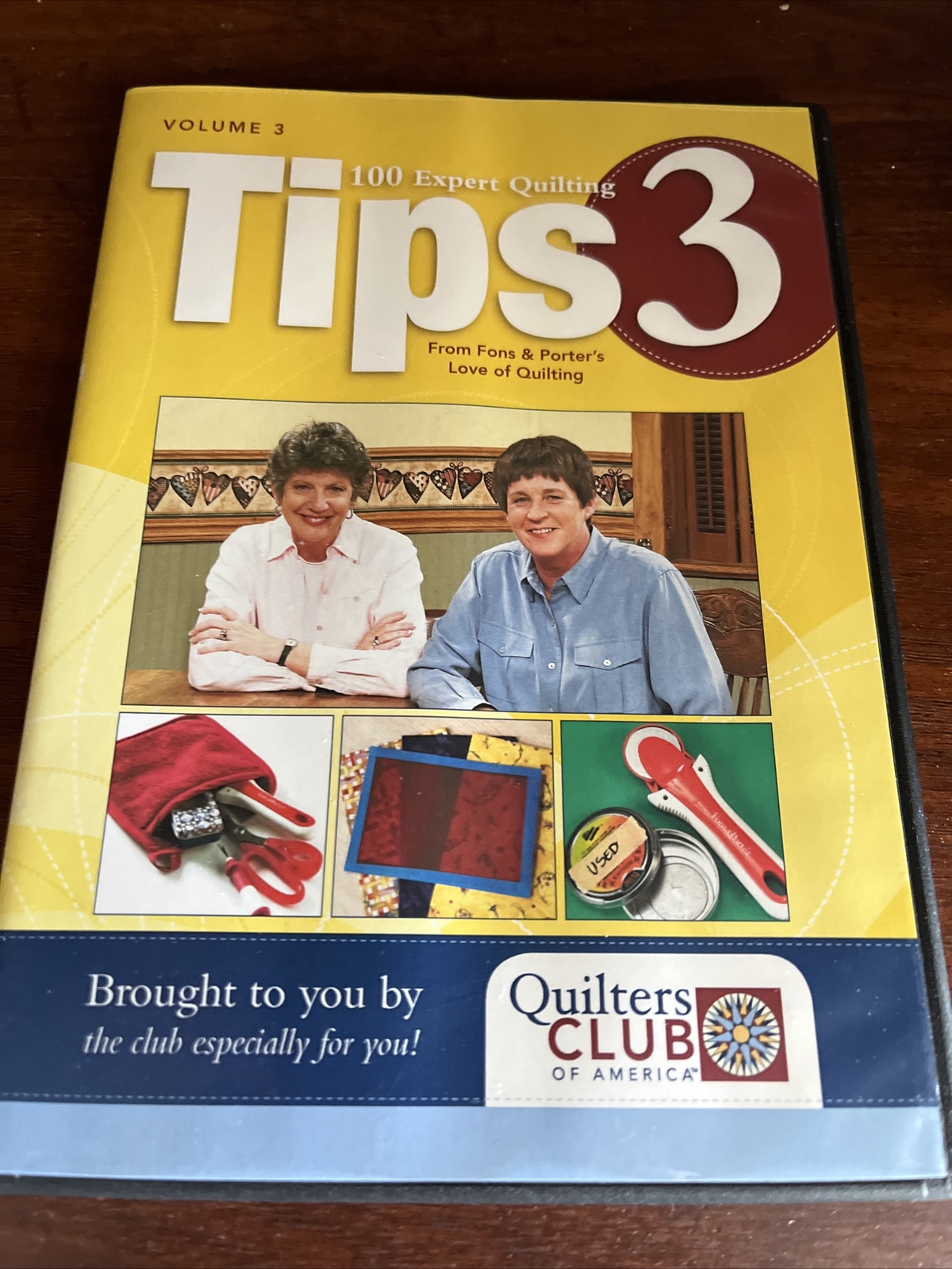 Fons & Porter's 100 Expert Quilting tips 3, Love of Quilting, Quilters Club DVD