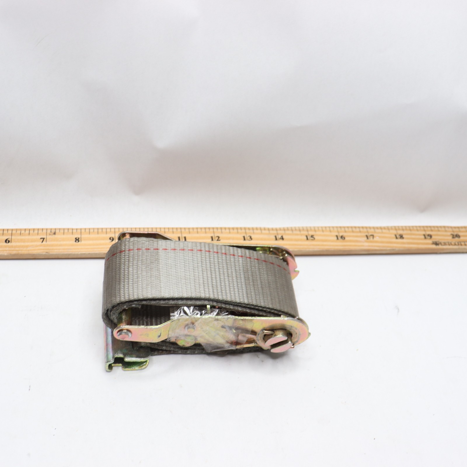 USCC Cargo Control Ratchet Strap Polyester Gray 2" x 4'