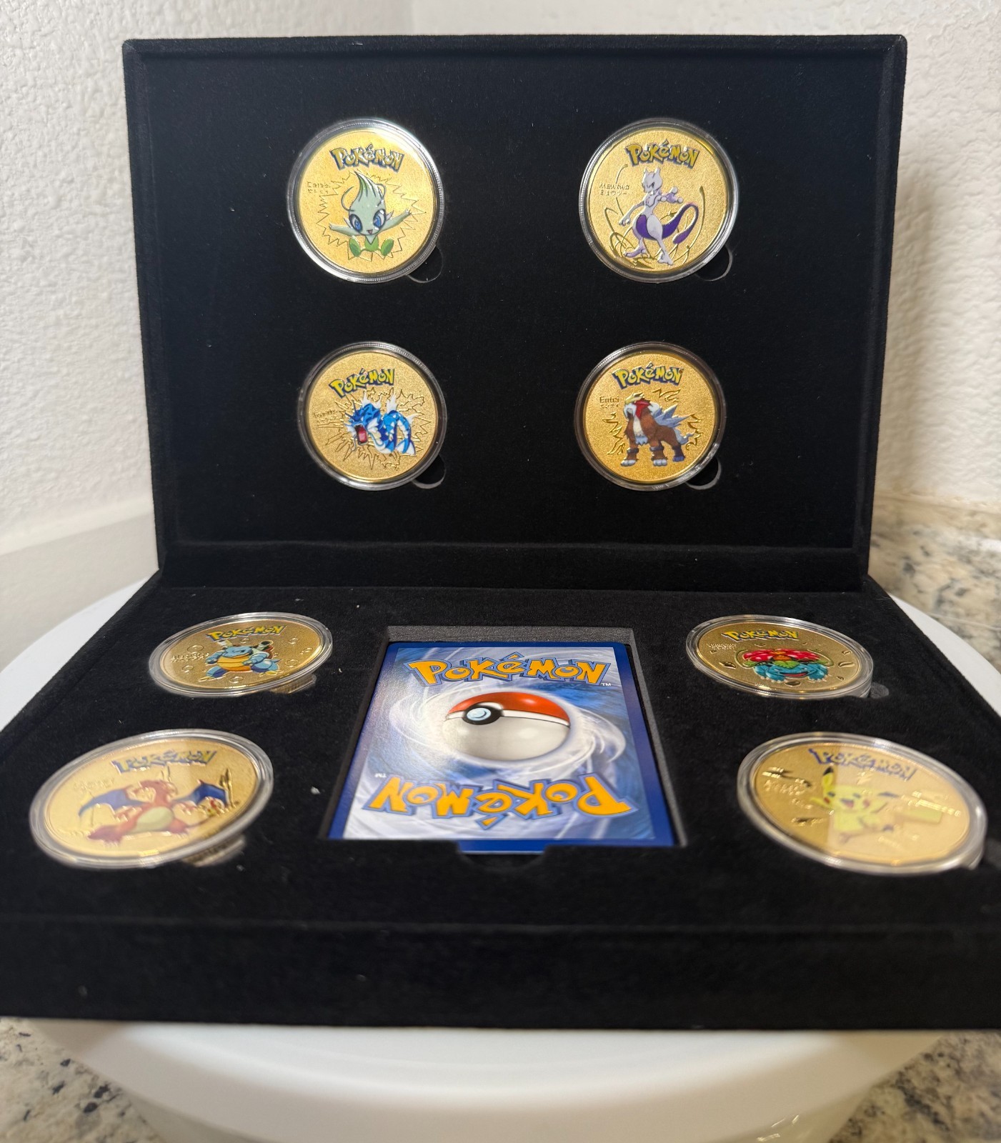 Pokemon Collectible 8pc. Gold Coin Set - 24K Gold-Plated Coins