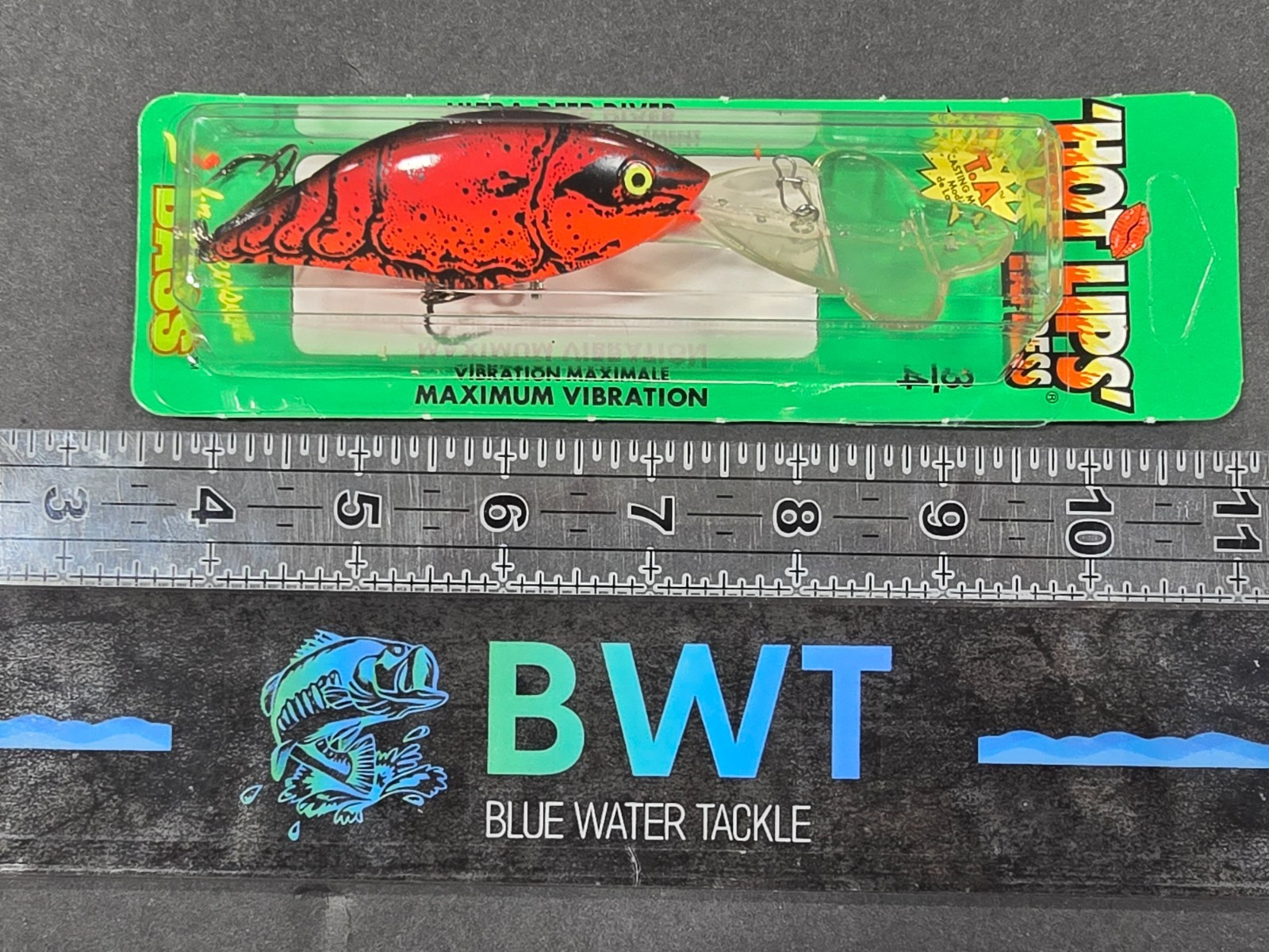 Pre-Rapala Luhr Jensen 3/4oz Hot Lips Vintage NIB Crankbait-Delta Craw