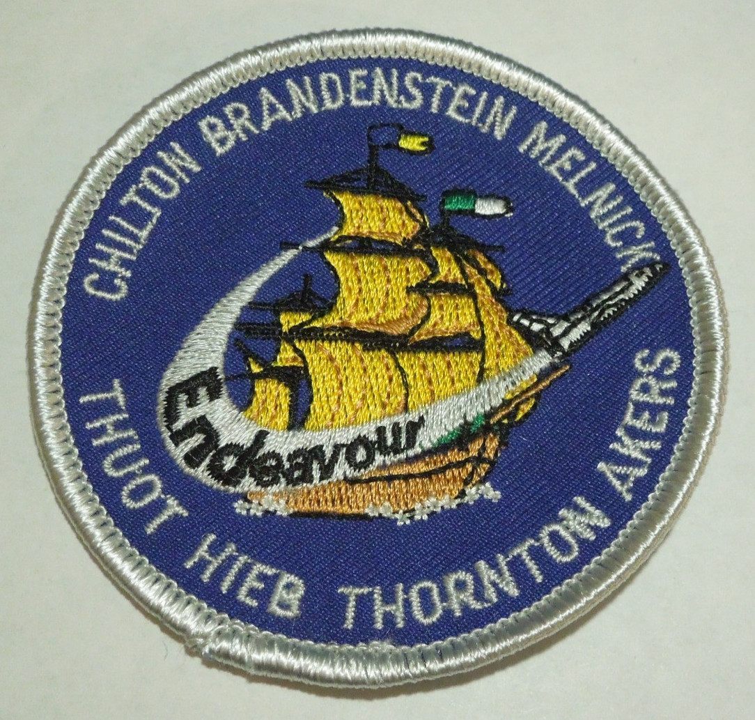 NASA Space Shuttle Endeavour Mission STS-49 Astronauts Iron On 3 Inch Patch
