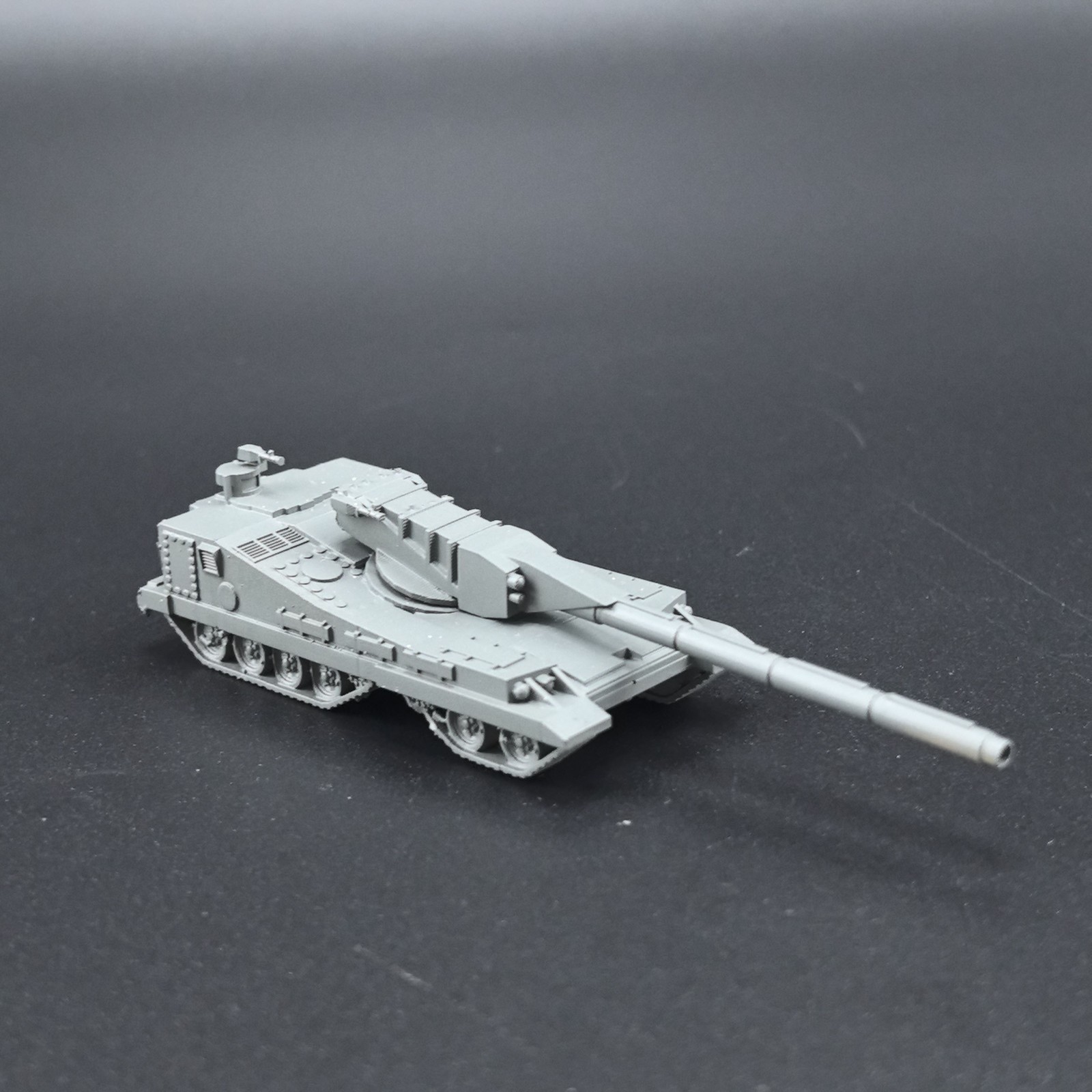 Handmade 3D Printed 1/144 Soviet 490 project tank Finished Product