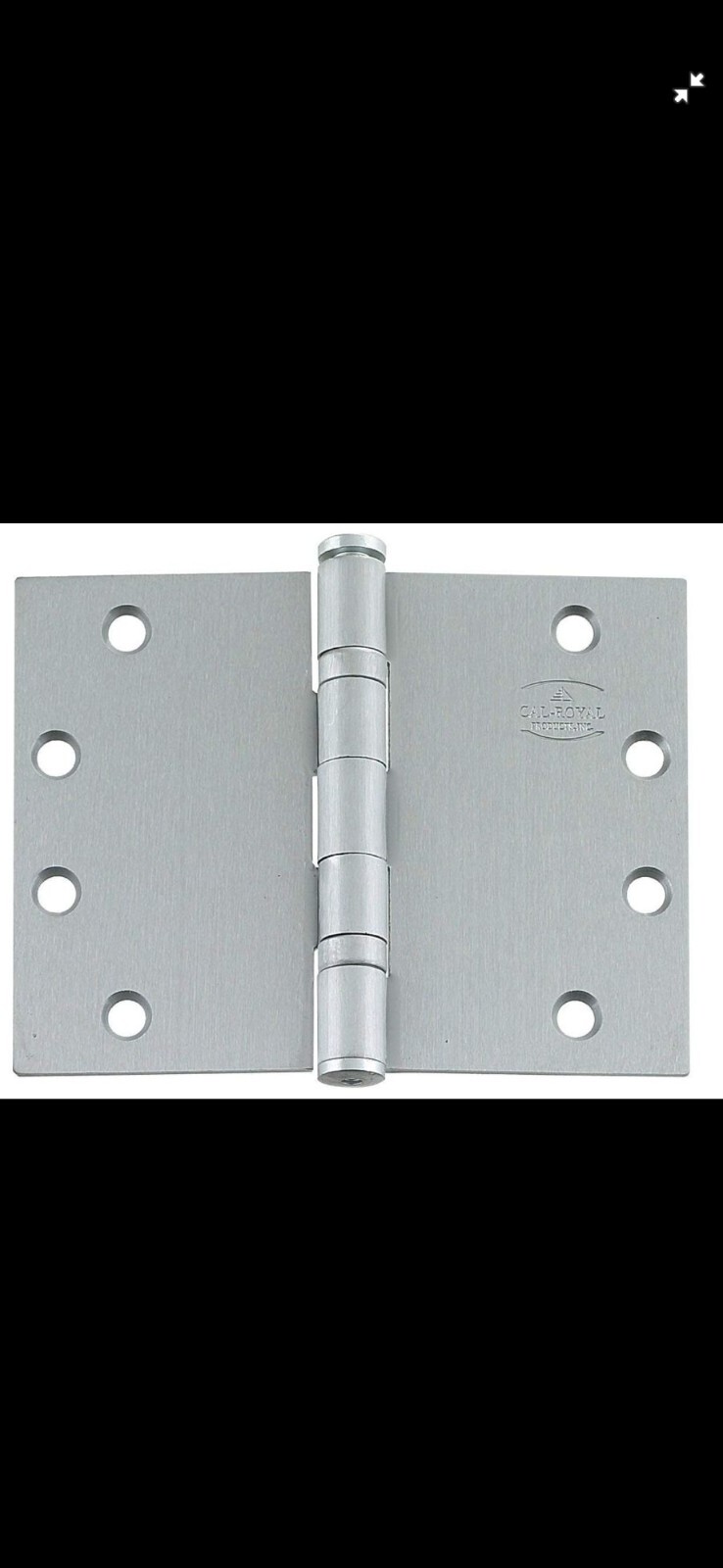 Wide Throw Hinge with 180 Degree Clearance - 4.5 Inch x 6 Inch Heavy Duty, Ru...
