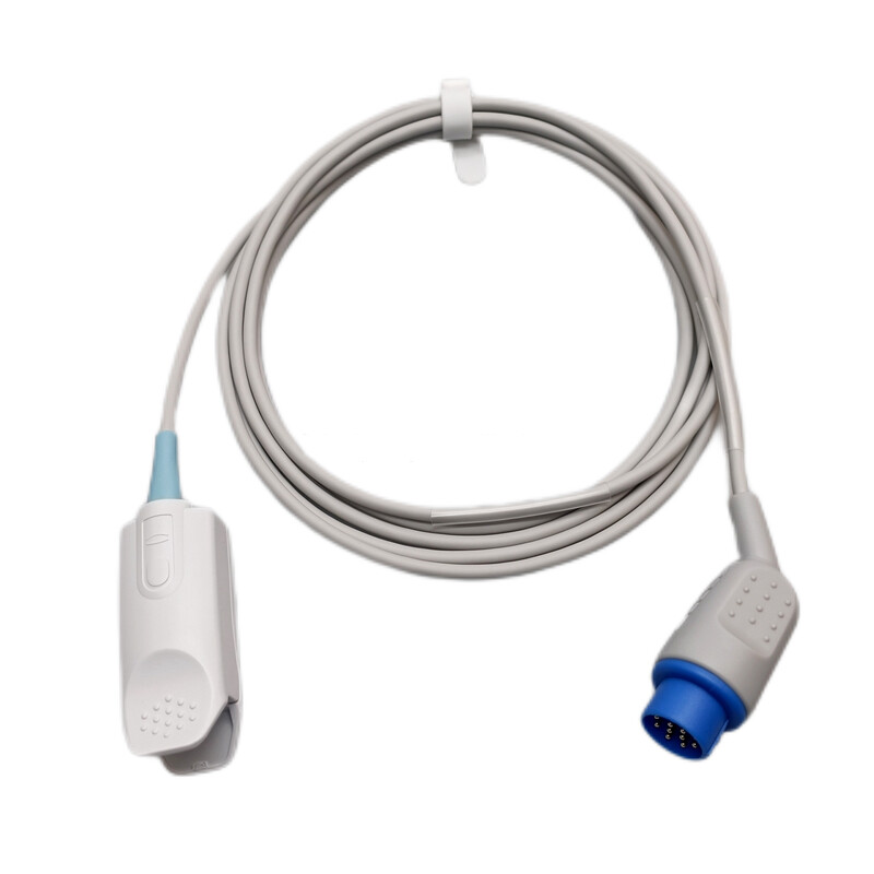 SpO2 Sensor Adult Finger Clip for Biolight M7000/8000/9000 12pin Digital Monitor