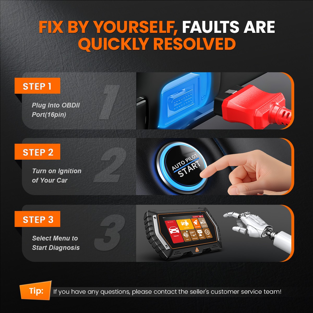 Automotive Full System Scanner Bi-directional OBD2 Diagnostic Tool Code Readers