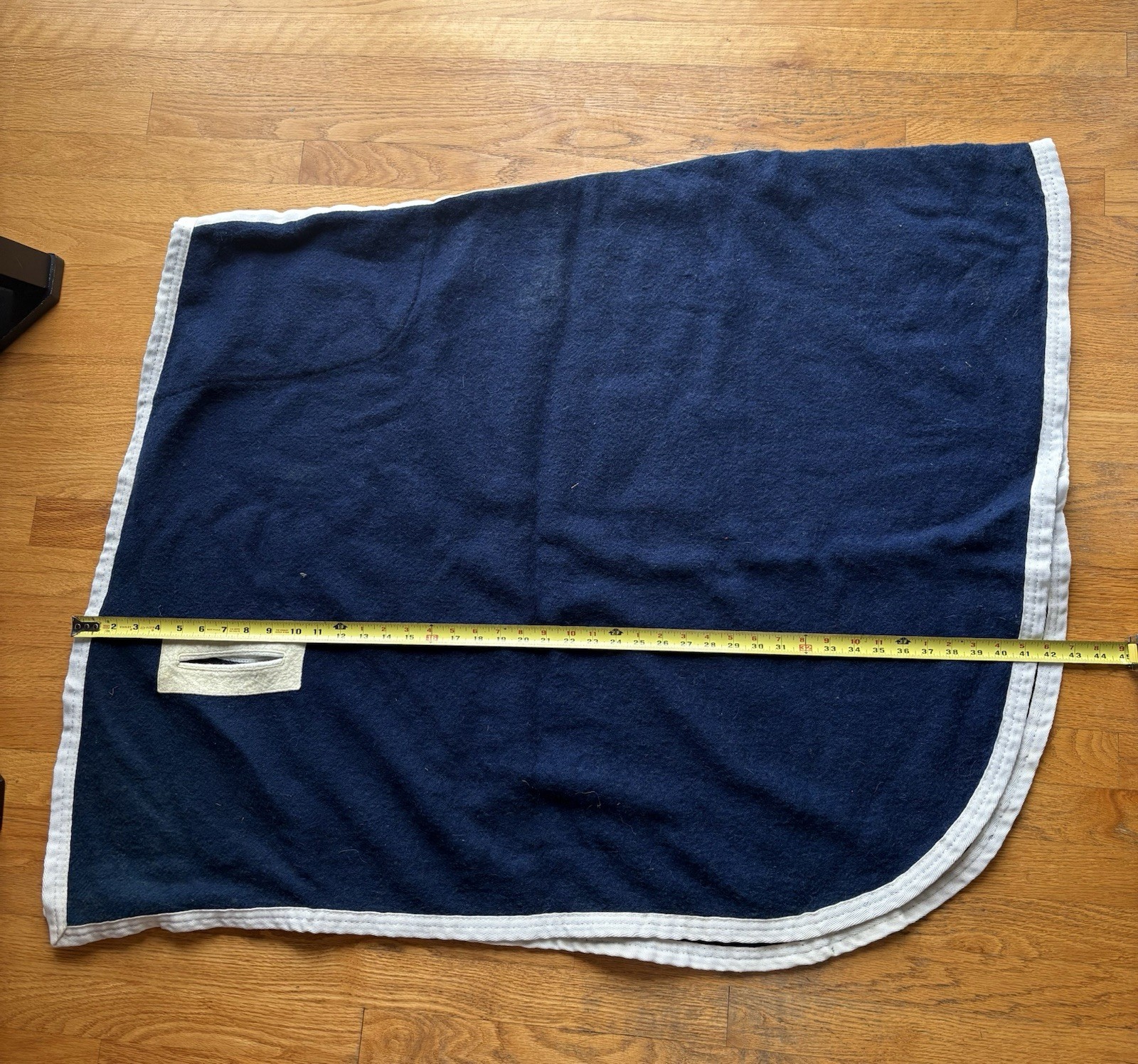 Curvon Navy Blue Wool Pony Size Quarter Sheet