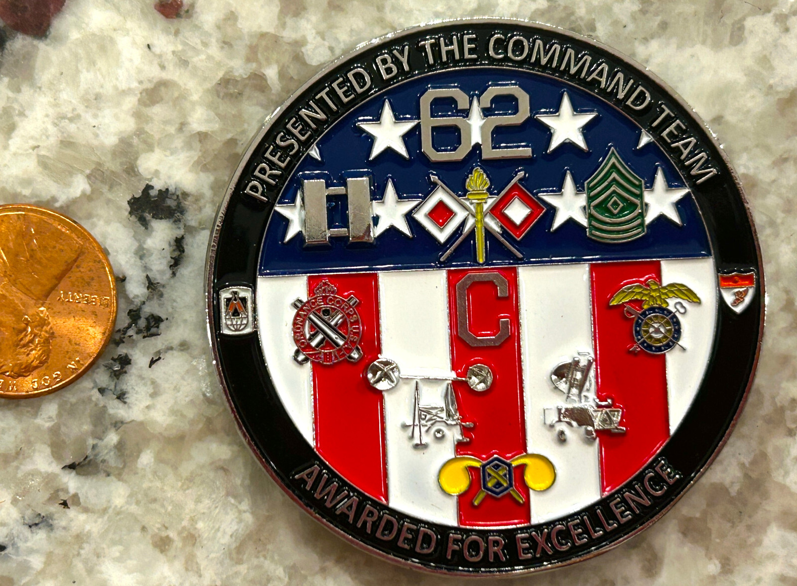 62nd Expeditiionary Signal Battalion  Chaos Company Challenge coin