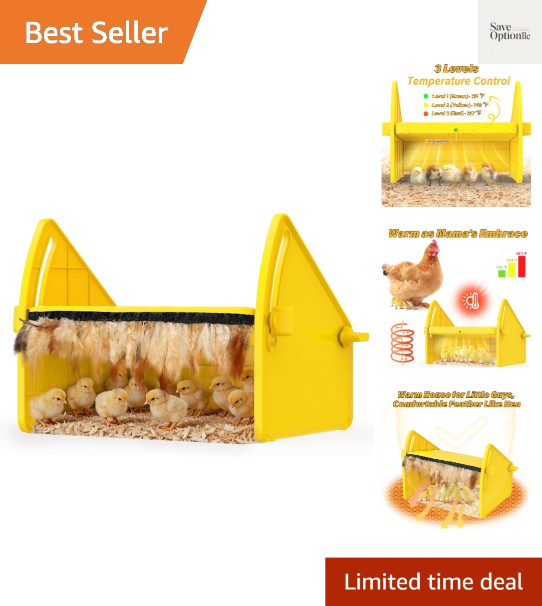 Heating Brooder Plate for Chicks Ducklings, Adjustable 3 Levels Temperature B...
