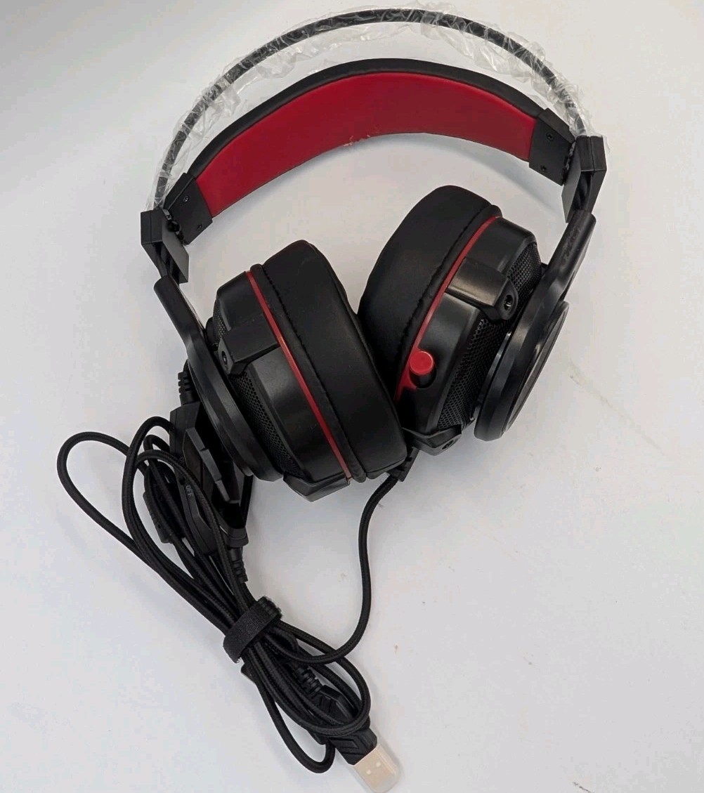 Blackweb 7.1 Surround Sound Pc Gaming Wired Headset USB Read Description