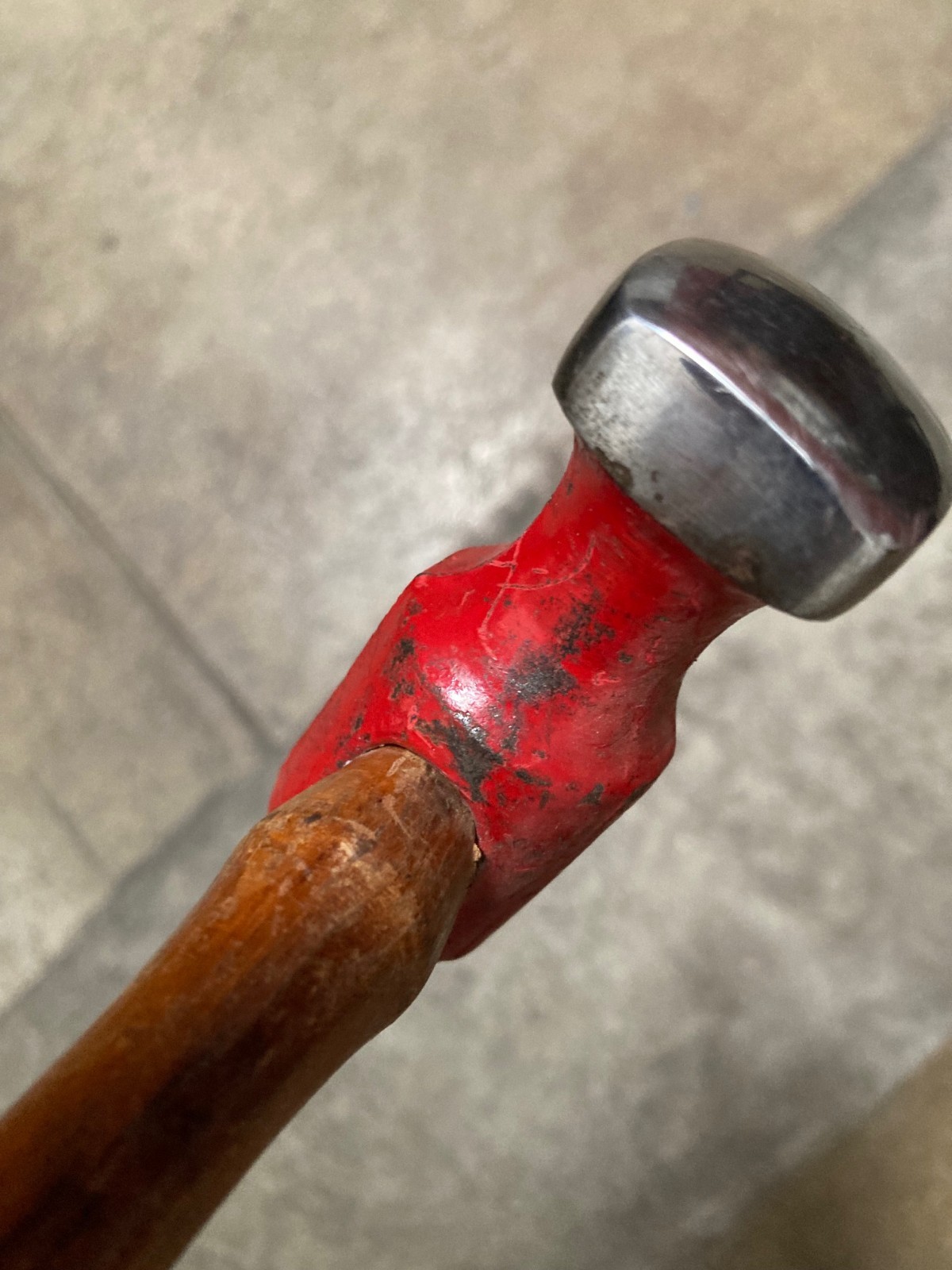 Vintage 1.5 lb Forge Rounding Hammer – Domed Round & Square Faces - Hickory