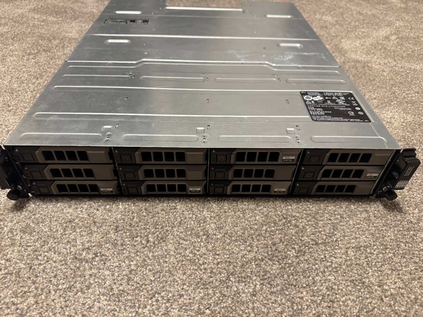 Dell PowerVault MD3800i 12x3.5" Storage Chassis w/ 2x PSUs + 12 Caddies