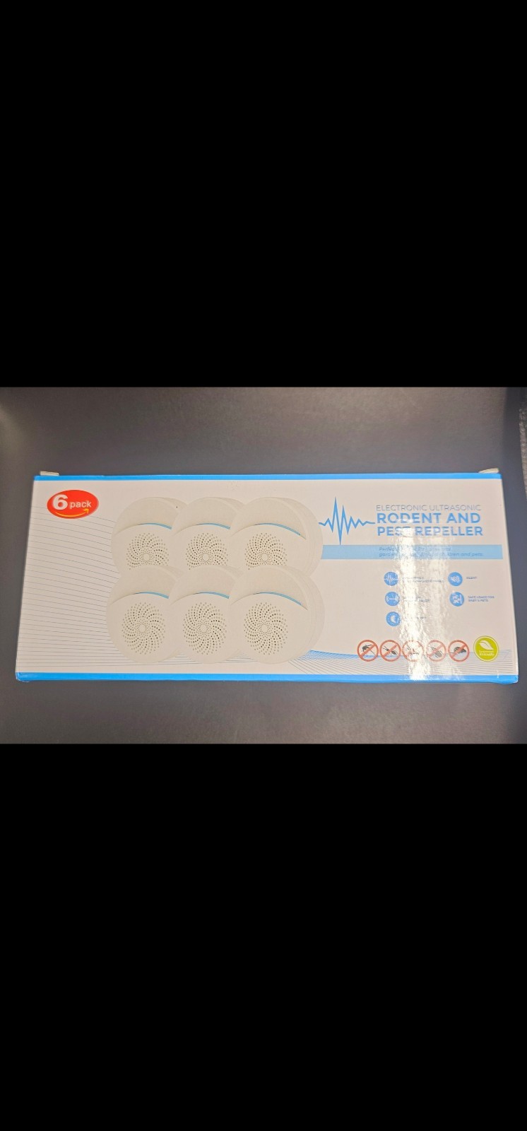 Upgraded Ultrasonic Pest Repeller, Indoor Pest Repellent 6 Packs, Electronic