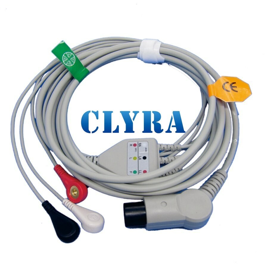 3lead Wires ECG Cable For MINDRAY MEC1000/2000,PM7000/8000/9000 patient monitor