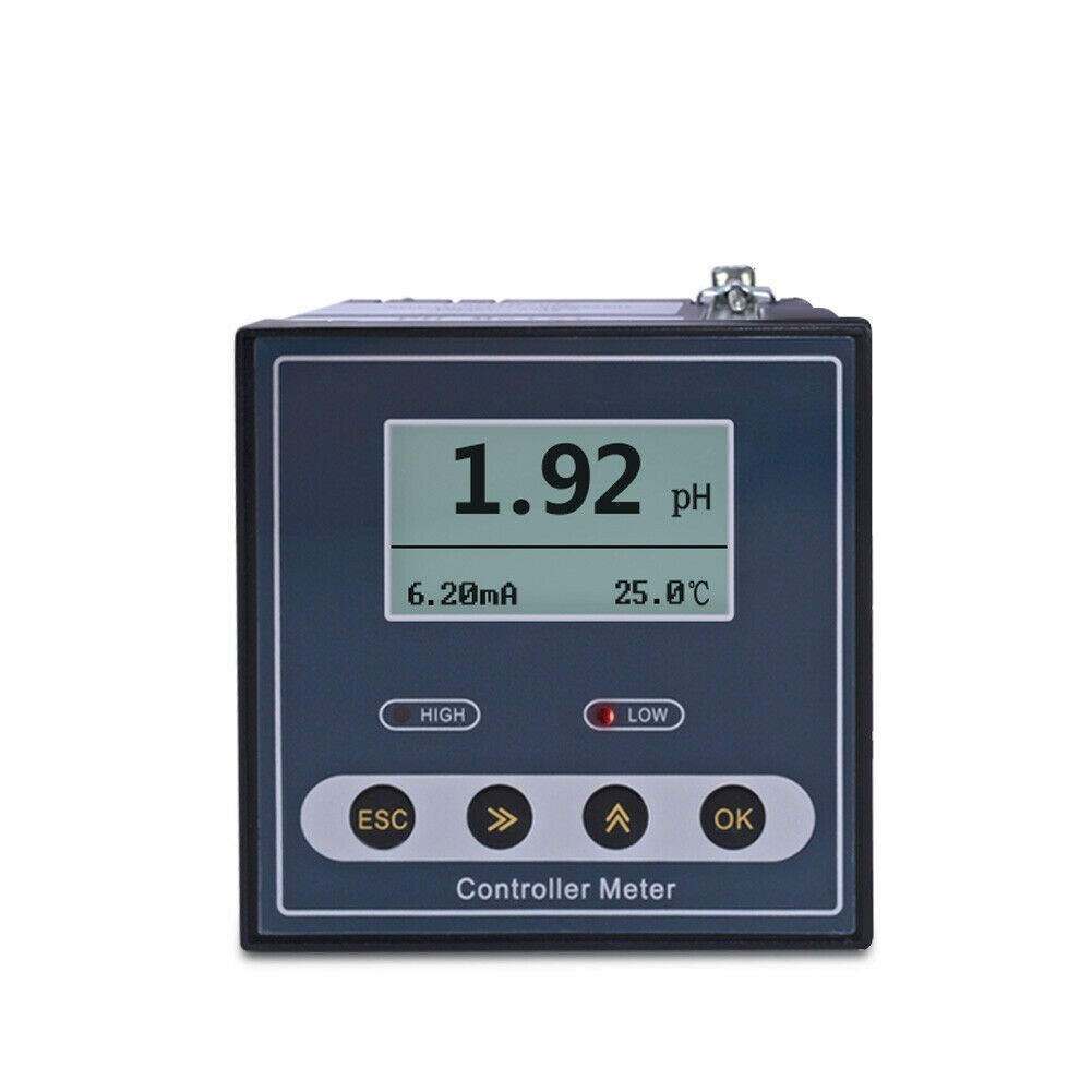 Industrial pH Controller Meter PH Meter with Range 0-14pH Accuracy ±0.02pH