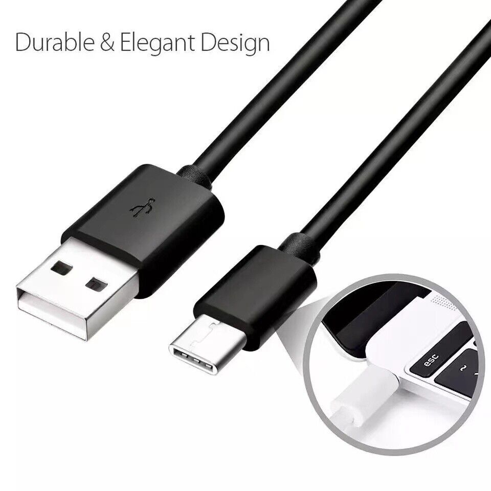 6FT OEM Type USB-C to USB-A Fast Charge Cable Cord Quick Charger Charging Sync