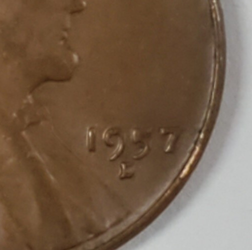 1957 D Wheat Penny W/Errors--BIE and #5 in Date
