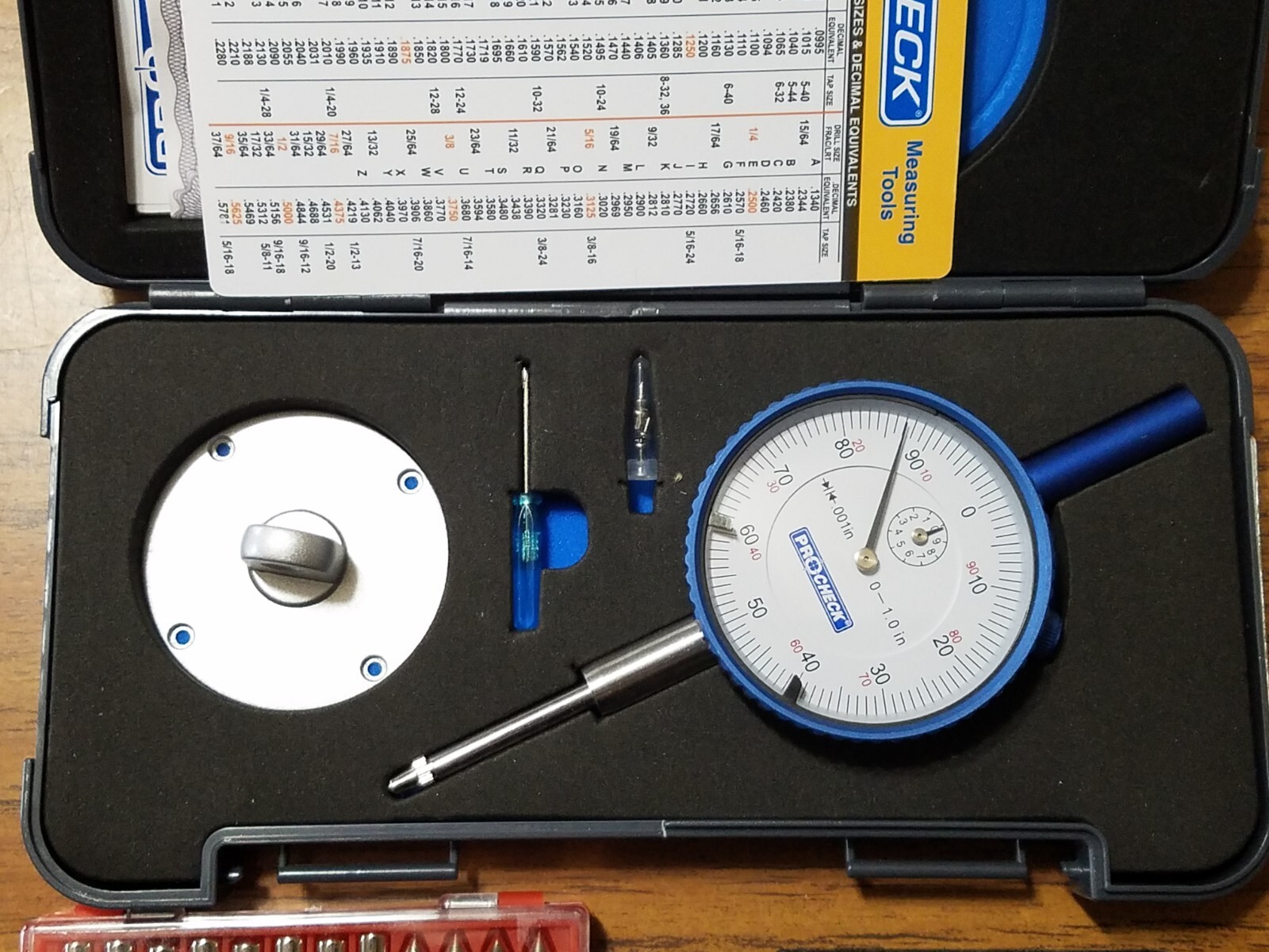 1" Travel Indicator and Mighty Mag Base Set 22 Contacts Measuring VP98279BF P4