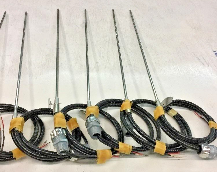 Temperature Sensor Probes 18" Long with Wiring & Connectors