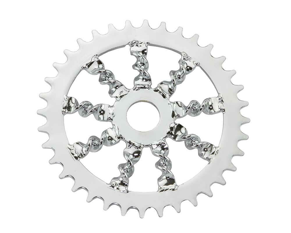 NEW! LOWRIDER FLAT TWISTED STEEL CHAINRING 1/2 X 1/8 36T CHROME.