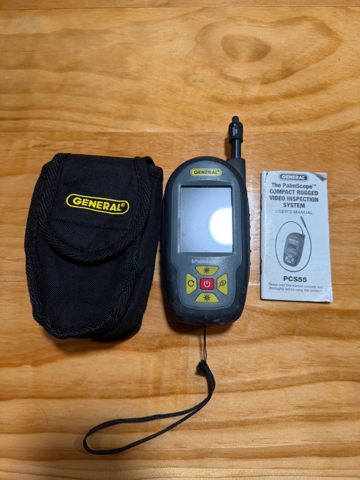 General Tools PCS55 PalmScope Compact Borescope Video Inspection Camera Working
