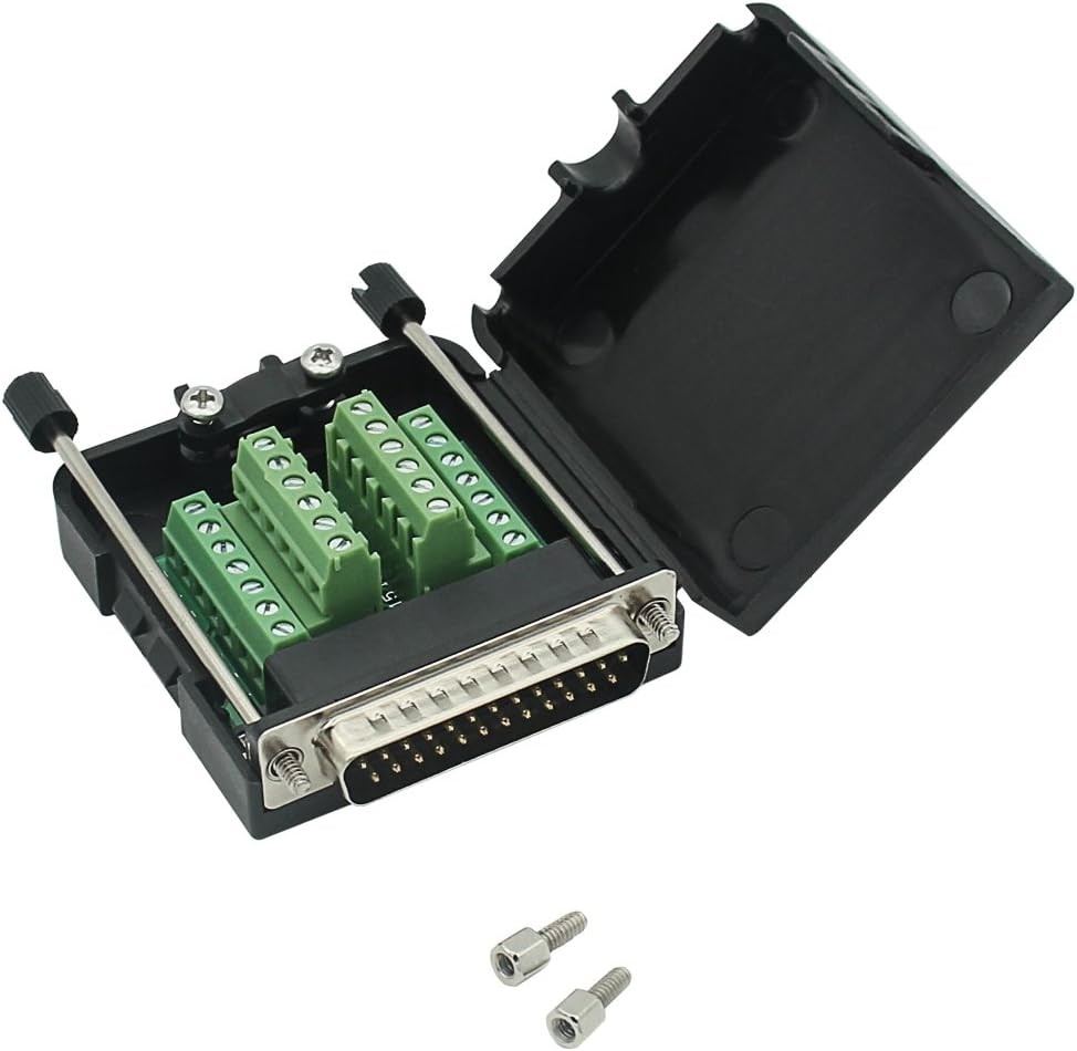 DB25 Breakout Board Solder-Free Male Adapter 25-pin Port Connector