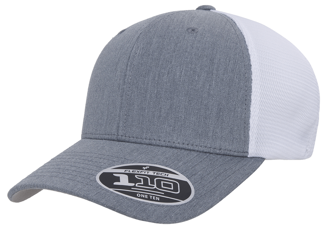 Flexfit Trucker Hat 110 6 Panel Adjustable OSFM Mesh Cap 2-Tone Flex Fit 110M/MT