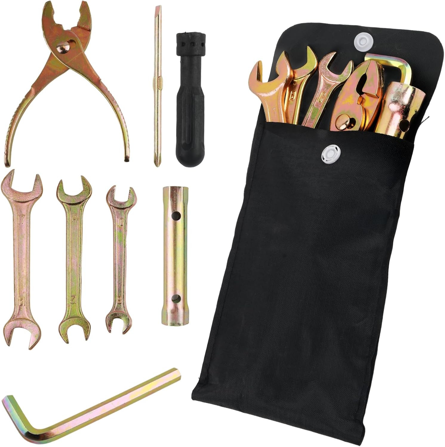 8PCS Motorcycle Tools Kit Set,Portable Motorcycle Repair Kit with Screwdriver Sp